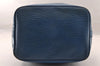 Authentic Louis Vuitton Epi Noe Shoulder Drawstring Bag Blue M44005 LV 4483I