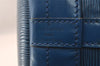 Authentic Louis Vuitton Epi Noe Shoulder Drawstring Bag Blue M44005 LV 4483I