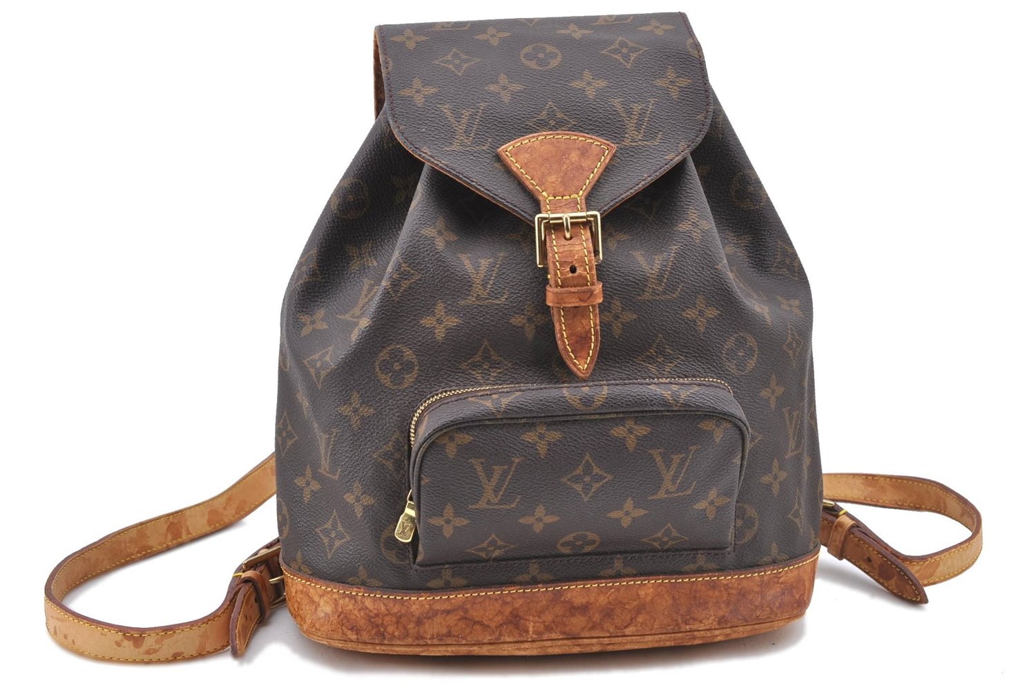 Authentic Louis Vuitton Monogram Montsouris MM Backpack M51136 LV 4484B