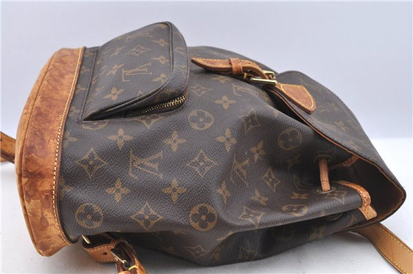 Authentic Louis Vuitton Monogram Montsouris MM Backpack M51136 LV 4484B