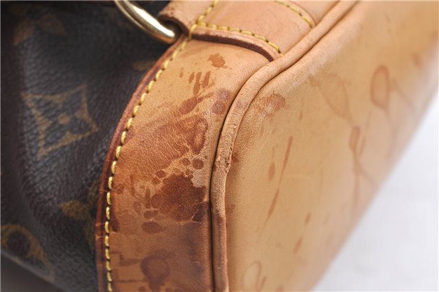 Authentic Louis Vuitton Monogram Montsouris MM Backpack M51136 LV 4484B