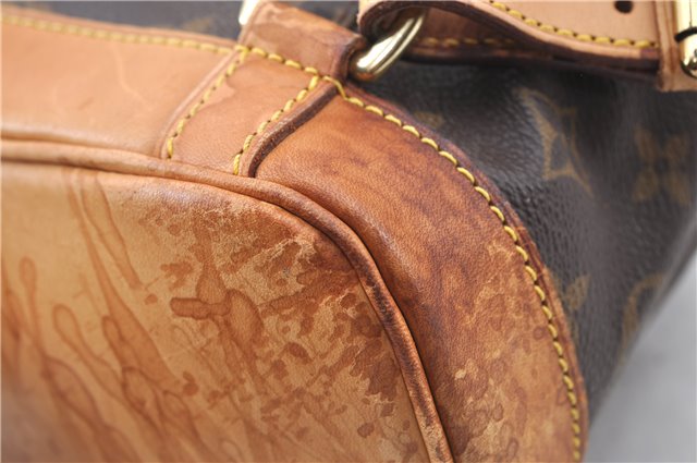 Authentic Louis Vuitton Monogram Montsouris MM Backpack M51136 LV 4484B