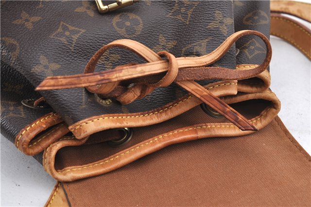 Authentic Louis Vuitton Monogram Montsouris MM Backpack M51136 LV 4484B