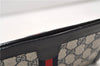 Authentic GUCCI Sherry Line Clutch Hand Bag Purse GG PVC Leather Navy Blue 4484E