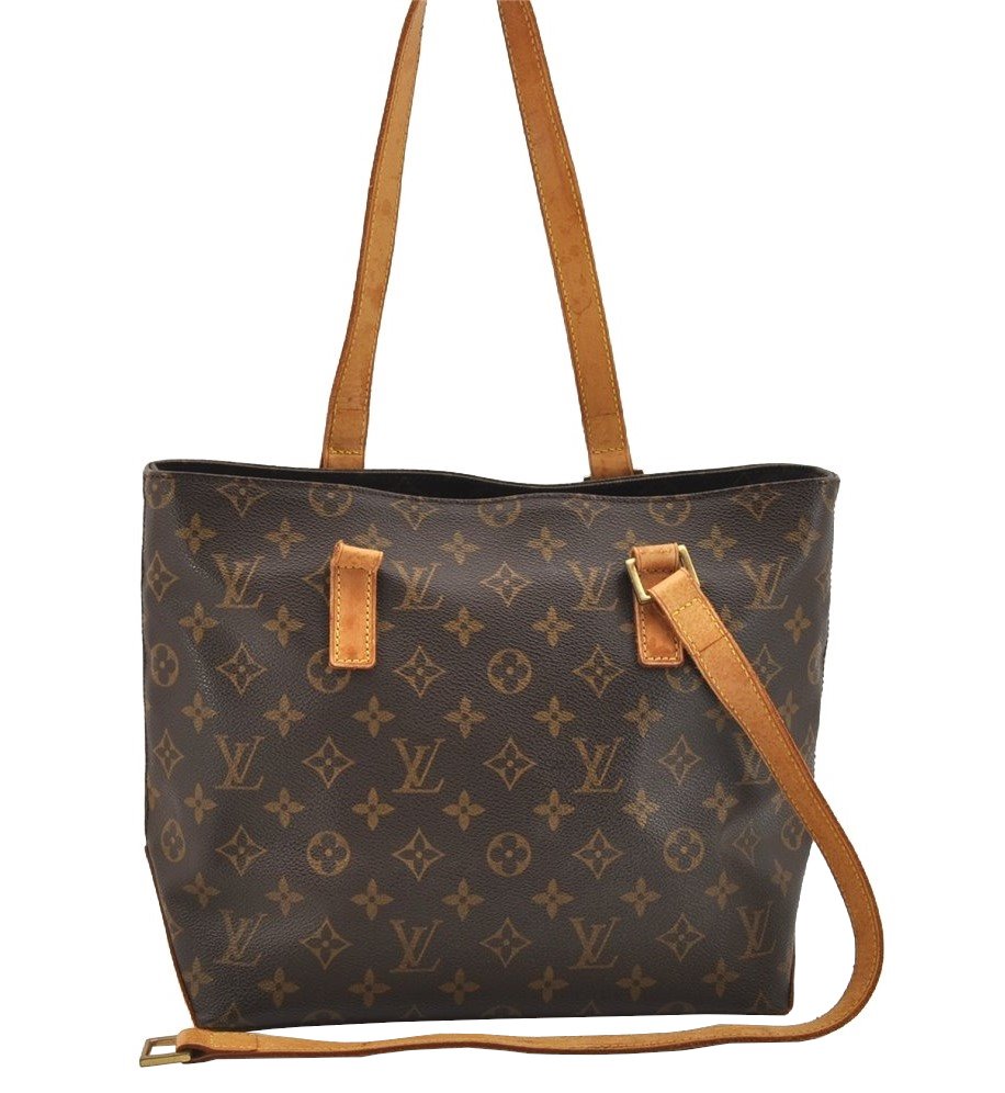 Authentic Louis Vuitton Monogram Cabas Piano Shoulder Tote Bag M51148 Junk 4484I