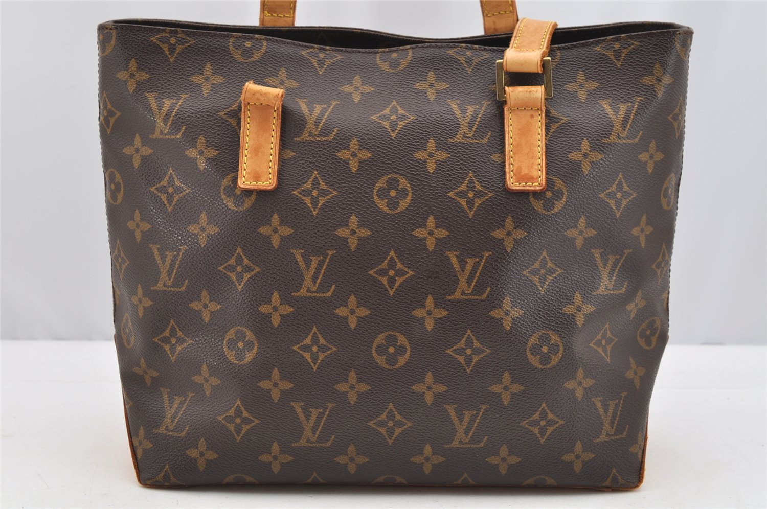 Authentic Louis Vuitton Monogram Cabas Piano Shoulder Tote Bag M51148 Junk 4484I