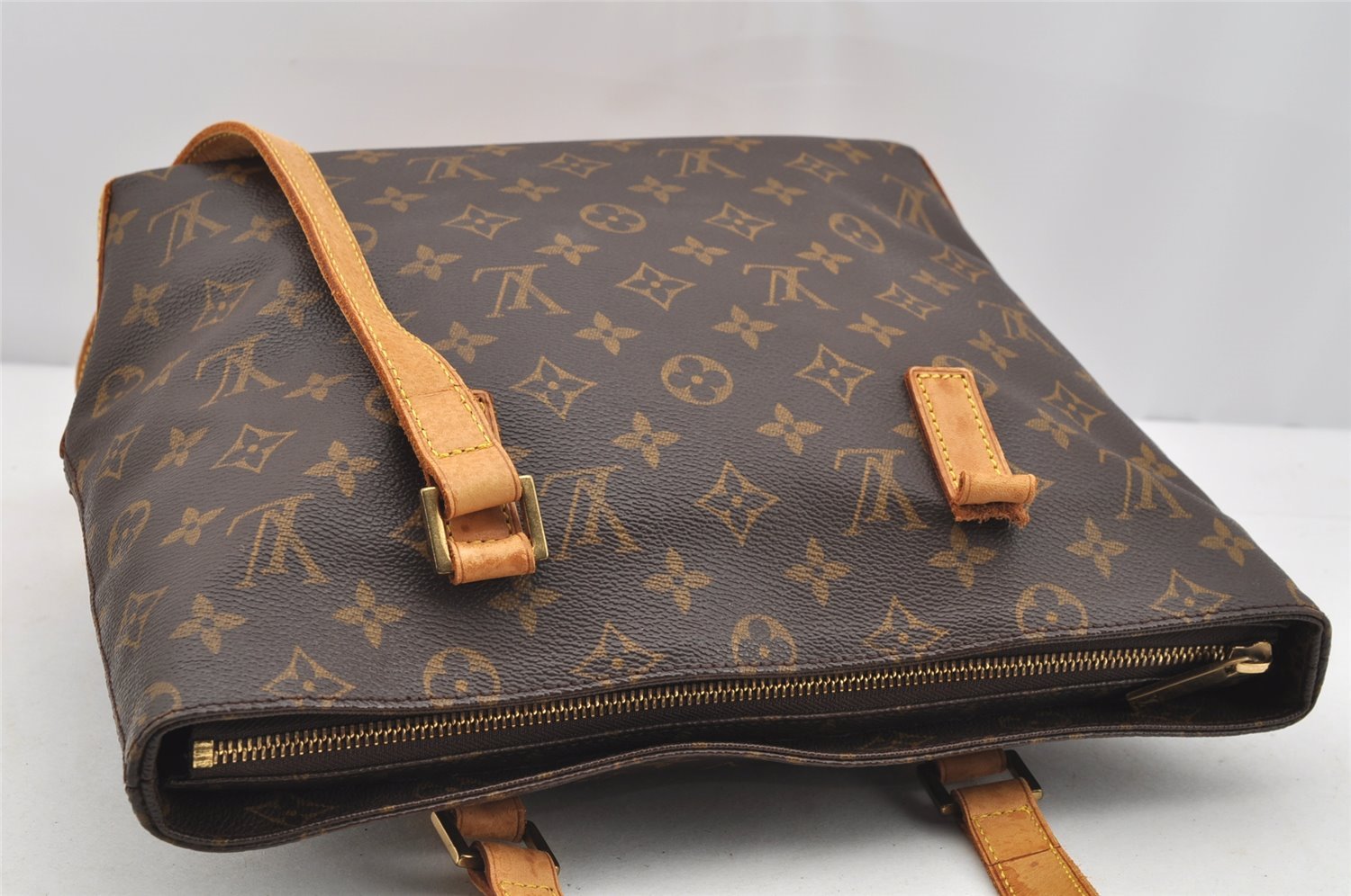 Authentic Louis Vuitton Monogram Cabas Piano Shoulder Tote Bag M51148 Junk 4484I
