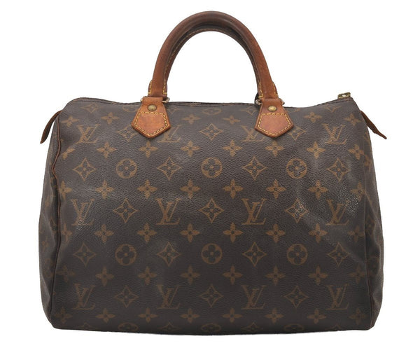 Authentic Louis Vuitton Monogram Speedy 30 Hand Boston Bag M41526 Junk 4485I