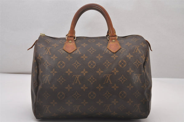 Authentic Louis Vuitton Monogram Speedy 30 Hand Boston Bag M41526 Junk 4485I