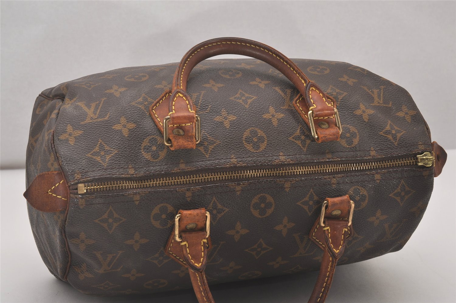 Authentic Louis Vuitton Monogram Speedy 30 Hand Boston Bag M41526 Junk 4485I