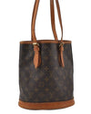 Authentic Louis Vuitton Monogram Bucket PM Shoulder Tote Bag M42238 Junk 4487I