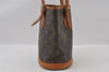 Authentic Louis Vuitton Monogram Bucket PM Shoulder Tote Bag M42238 Junk 4487I