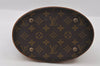 Authentic Louis Vuitton Monogram Bucket PM Shoulder Tote Bag M42238 Junk 4487I