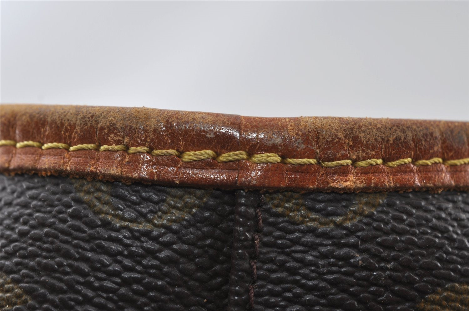 Authentic Louis Vuitton Monogram Bucket PM Shoulder Tote Bag M42238 Junk 4487I