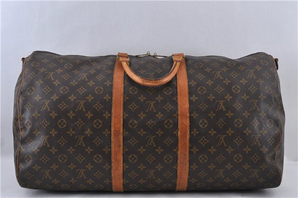 Auth LOUIS VUITTON Monogram Keepall Bandouliere 60 Boston Bag M41412 LV 4488C