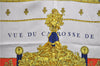 Authentic HERMES Carre 90 Scarf "VUE DU CARROSSE DE LA GALERE" Silk Blue 4489E