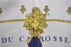 Authentic HERMES Carre 90 Scarf "VUE DU CARROSSE DE LA GALERE" Silk Blue 4489E