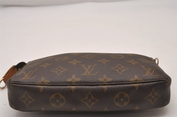 Authentic Louis Vuitton Monogram Pochette Accessoires Shoulder Cross Pouch 4490I