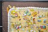 Authentic HERMES Carre 90 Scarf "Couvee D Hermes" Silk Brown 4492E