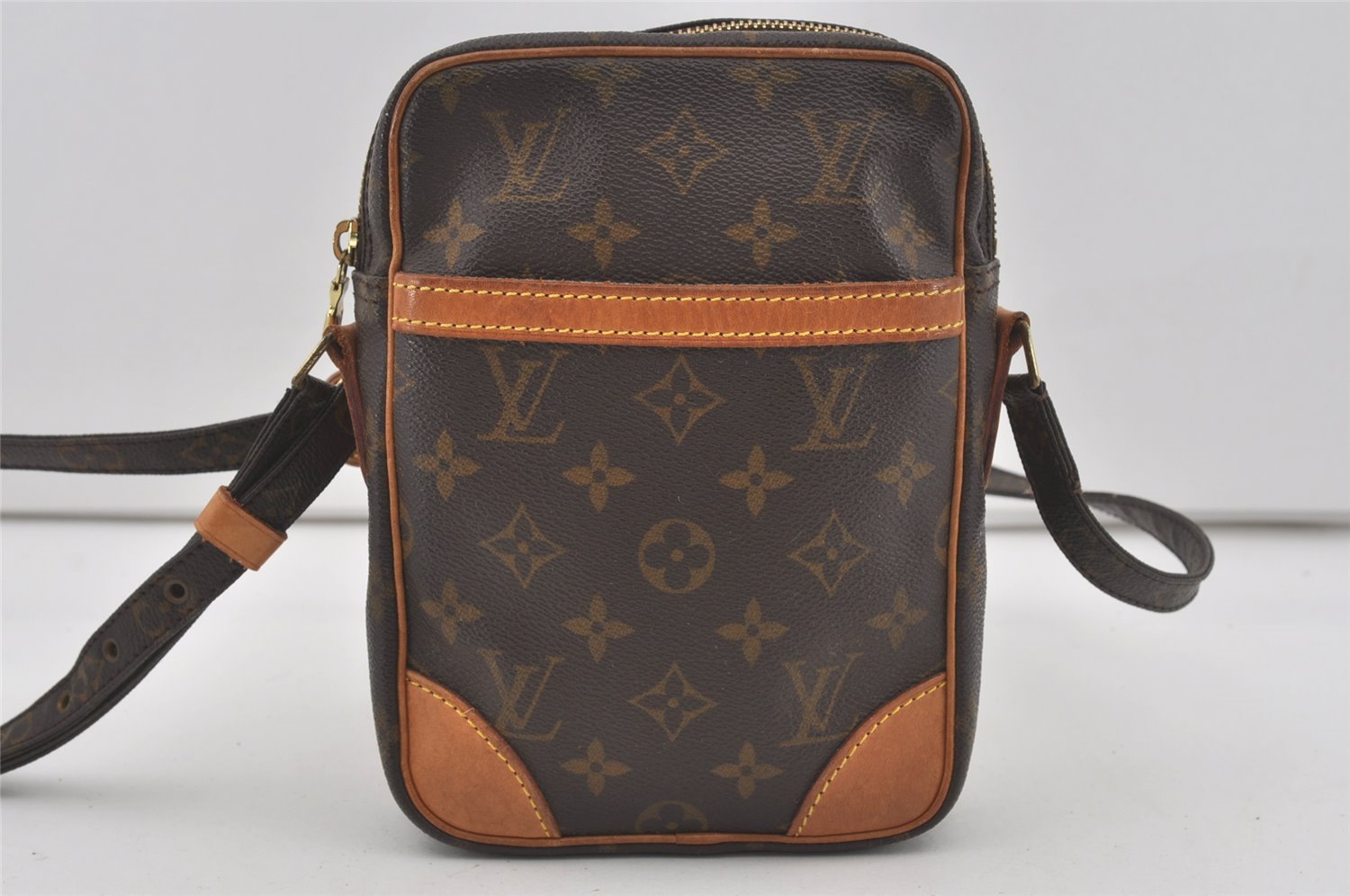 Authentic Louis Vuitton Monogram Danube Shoulder Cross Body Bag M45266 LV 4492I