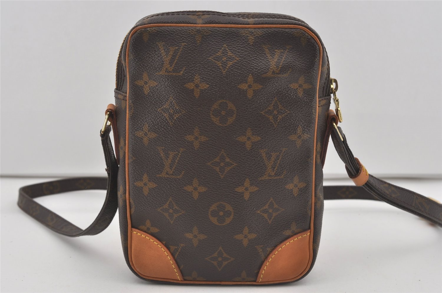 Authentic Louis Vuitton Monogram Danube Shoulder Cross Body Bag M45266 LV 4492I