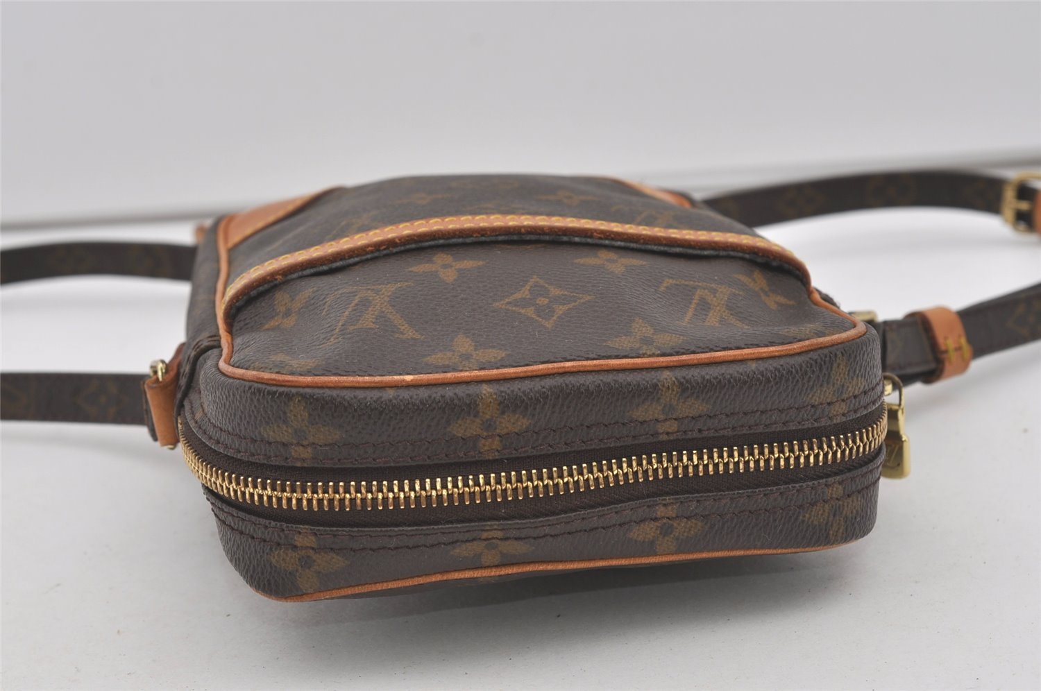 Authentic Louis Vuitton Monogram Danube Shoulder Cross Body Bag M45266 LV 4492I