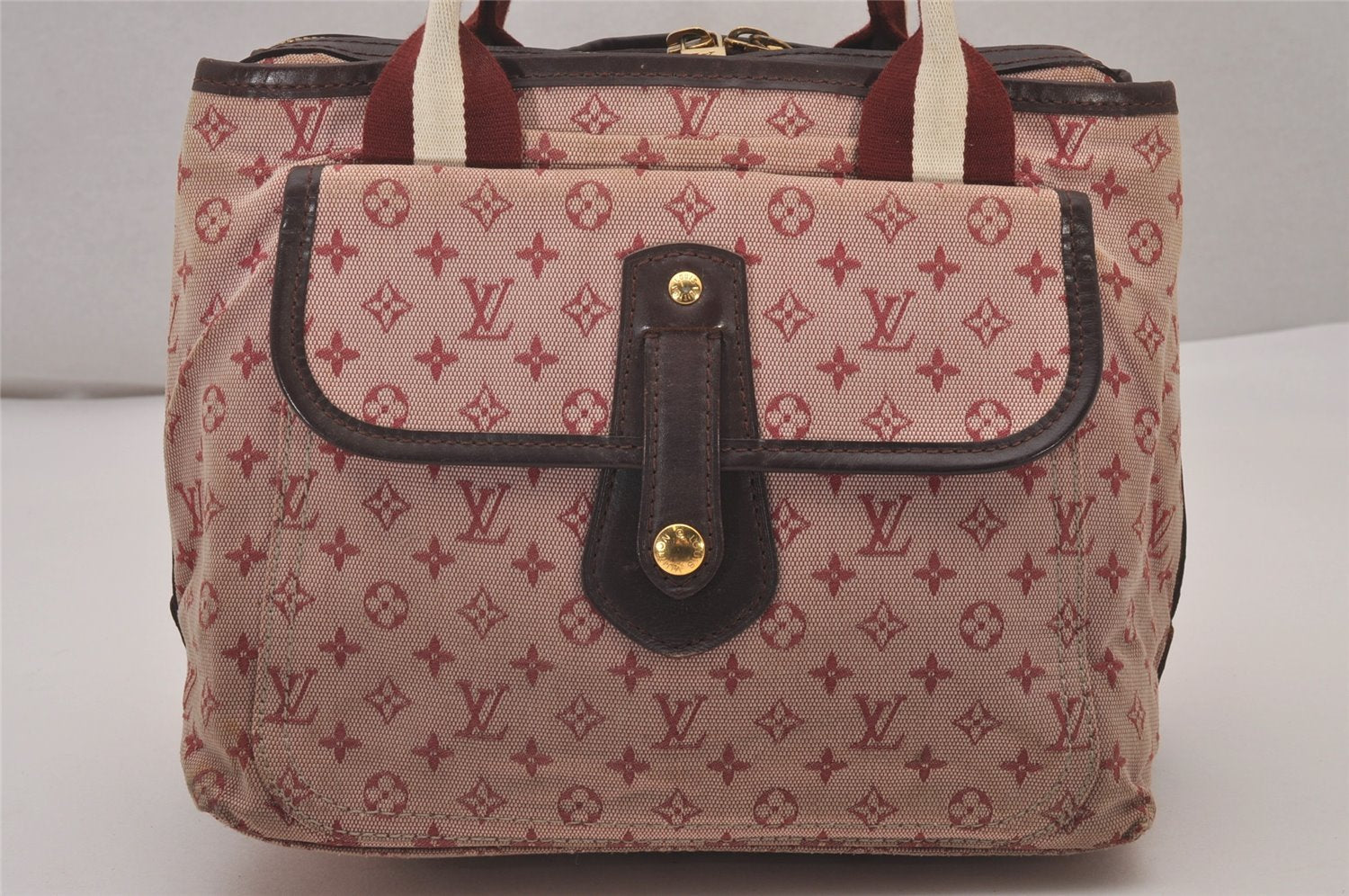 Authentic Louis Vuitton Monogram Mini Sac Marie Kate Hand Bag M92506 Pink 4493I