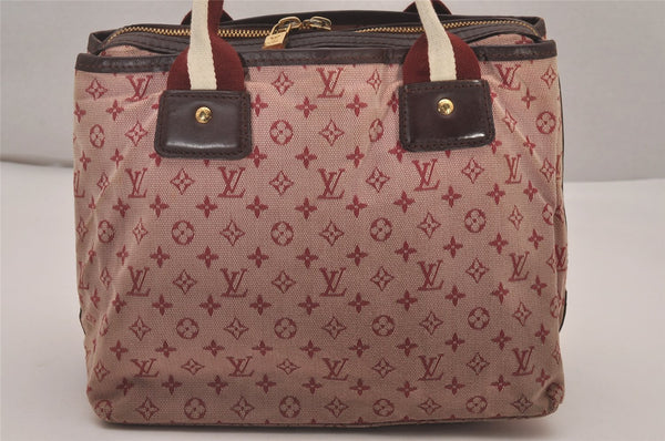 Authentic Louis Vuitton Monogram Mini Sac Marie Kate Hand Bag M92506 Pink 4493I
