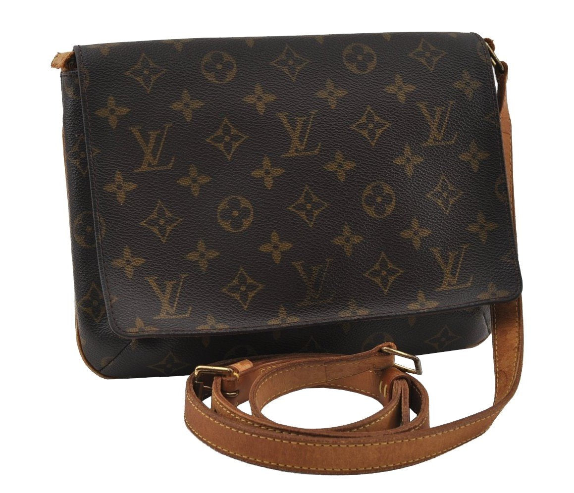 Authentic Louis Vuitton Monogram Musette Tango M51388 Shoulder Bag Junk 4494I