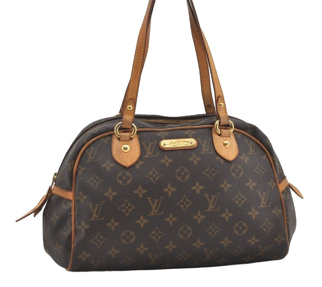 Authentic Louis Vuitton Monogram Montorgueil PM M95565 Shoulder Tote Bag 4496I