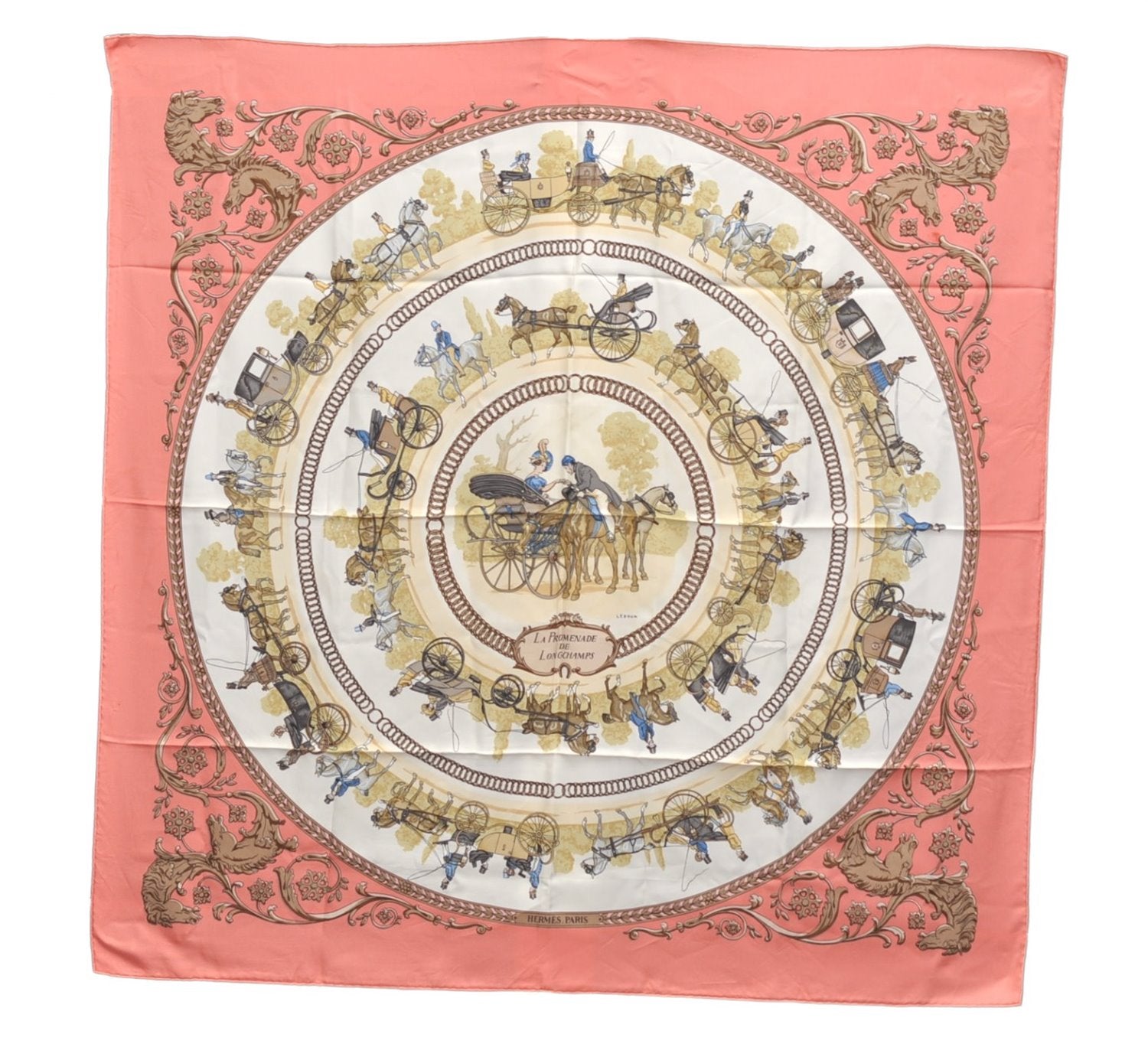 Authentic HERMES Carre 90 Scarf 