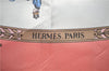 Authentic HERMES Carre 90 Scarf "LA PROMENADE DE LONGCHAMPS " Silk Pink 4499E