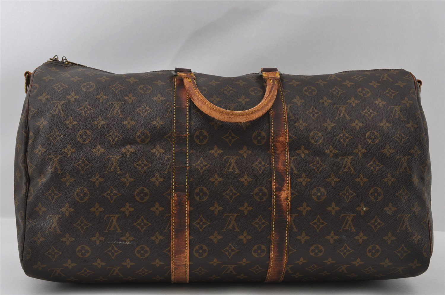Auth Louis Vuitton Monogram Keepall Bandouliere 55 M41414 Boston Bag Junk 4499I