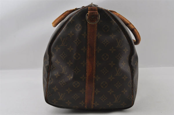 Auth Louis Vuitton Monogram Keepall Bandouliere 55 M41414 Boston Bag Junk 4499I