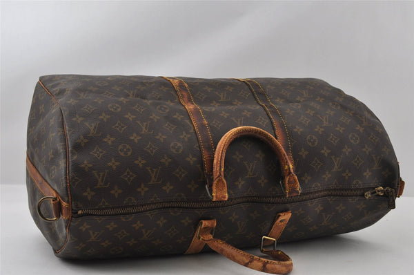 Auth Louis Vuitton Monogram Keepall Bandouliere 55 M41414 Boston Bag Junk 4499I