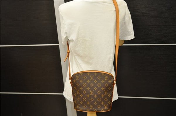 Authentic Louis Vuitton Monogram Drouot Shoulder Cross Body Bag M51290 LV 4500D