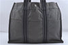 Authentic HERMES Fourre Tout MM Hand Tote Bag Purse Canvas Gray 4501D