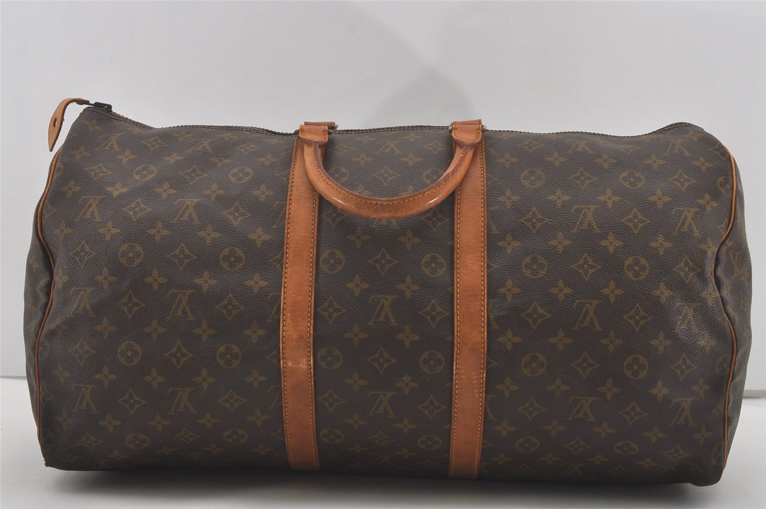 Authentic Louis Vuitton Monogram Keepall 55 Travel Boston Bag Old Model LV 4502I
