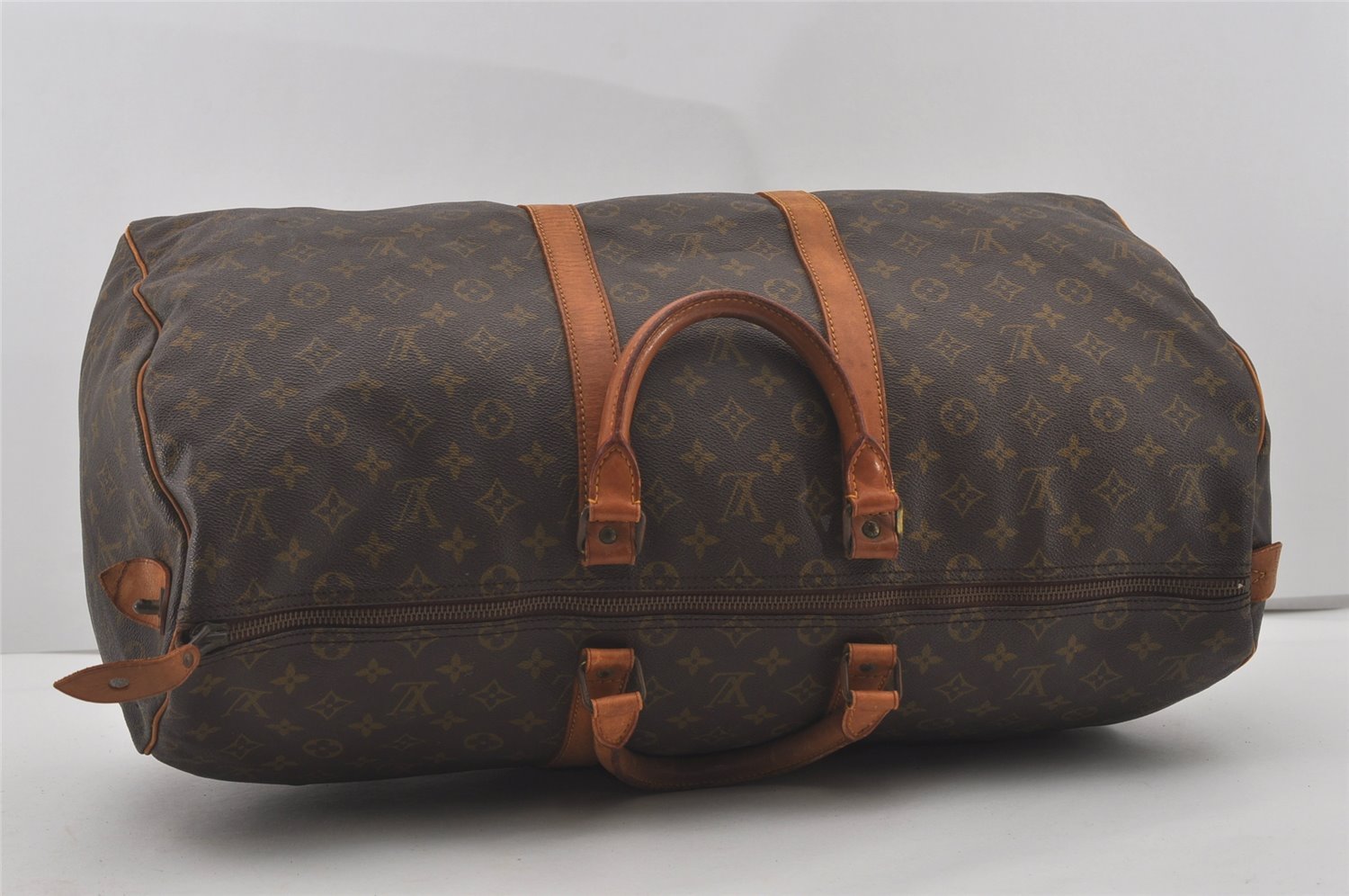 Authentic Louis Vuitton Monogram Keepall 55 Travel Boston Bag Old Model LV 4502I