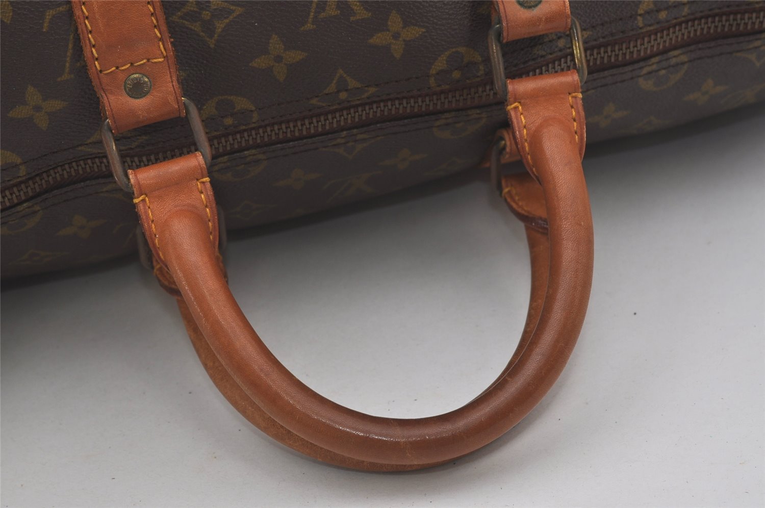 Authentic Louis Vuitton Monogram Keepall 55 Travel Boston Bag Old Model LV 4502I