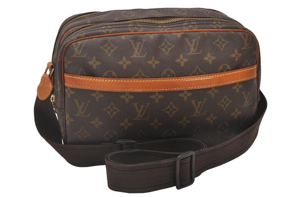 Authentic Louis Vuitton Monogram Reporter PM Shoulder Cross Bag M45254 LV 4504I