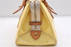 Auth LOUIS VUITTON Vernis Rose Wood Avenue Shoulder Hand Bag M93508 Yellow 4506C