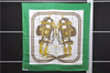 Authentic HERMES Carre 90 Scarf "BRIDES de GALA par" Silk Green 4506E