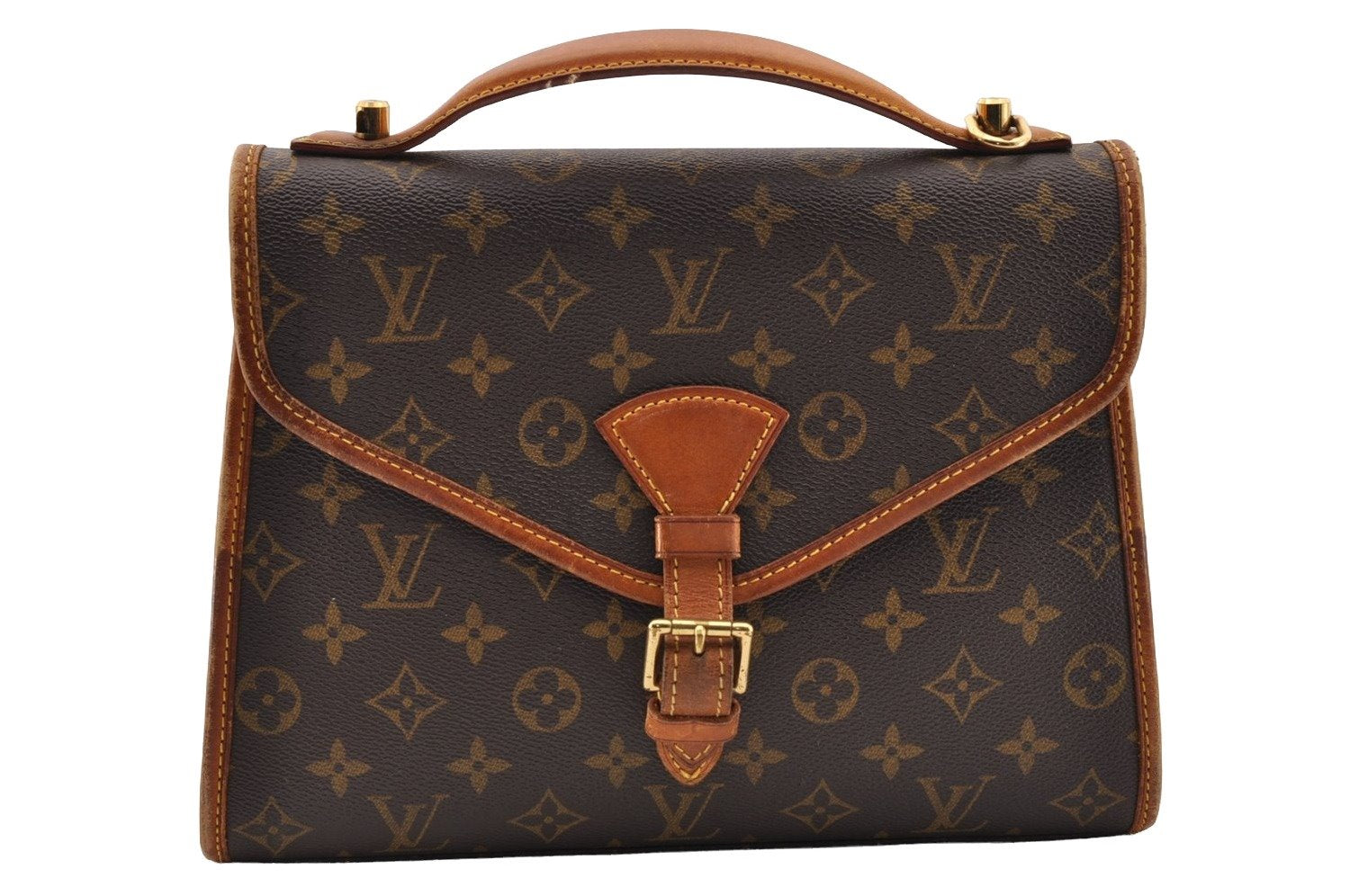 Authentic Louis Vuitton Monogram Bel Air 2Way Shoulder Hand Bag M51122 LV 4506I