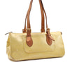 Auth LOUIS VUITTON Vernis Rose Wood Avenue Shoulder Hand Bag M93508 Yellow 4506C