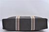 Authentic HERMES Fourre Tout MM Hand Tote Bag Purse Canvas Gray 4507D