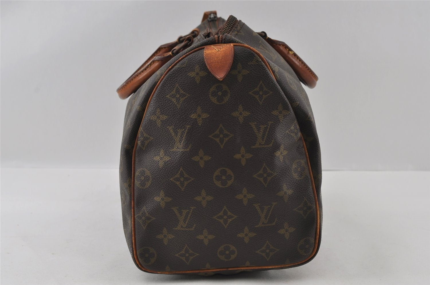 Authentic Louis Vuitton Monogram Speedy 35 Hand Boston Bag M41524 LV Junk 4507I