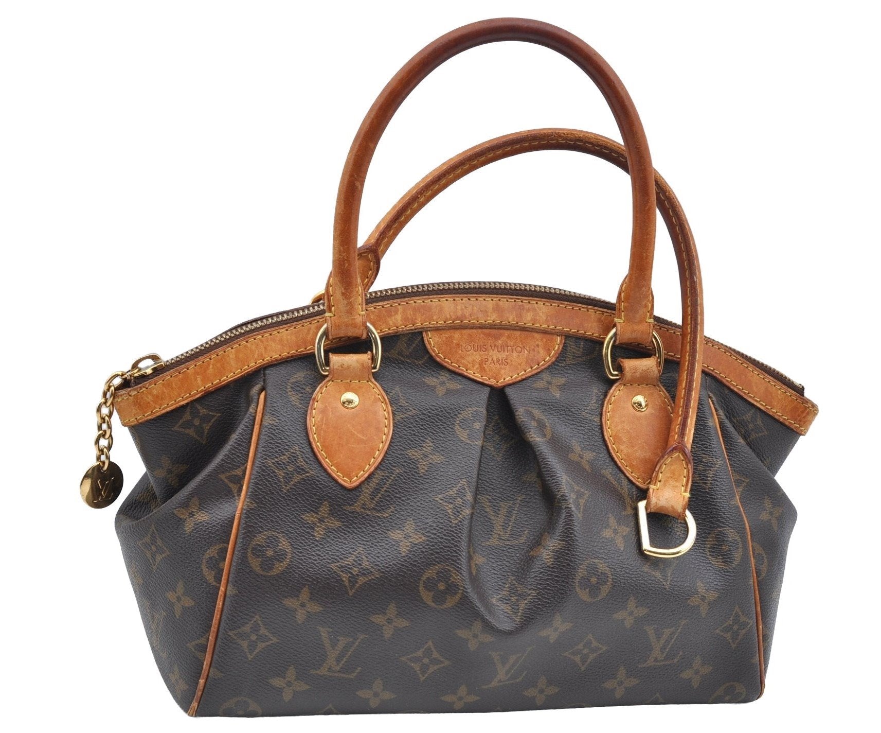 Authentic Louis Vuitton Monogram Tivoli PM Hand Tote Bag Purse M40143 Junk 4508I