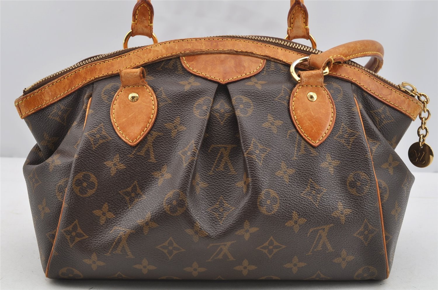 Authentic Louis Vuitton Monogram Tivoli PM Hand Tote Bag Purse M40143 Junk 4508I