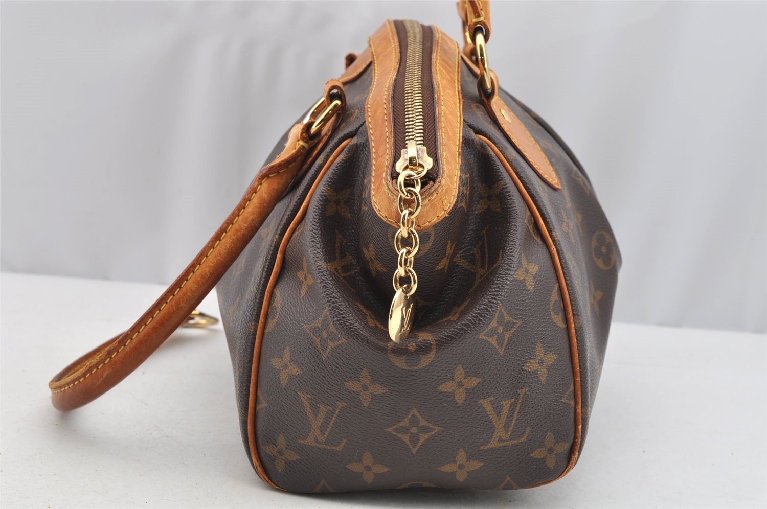 Authentic Louis Vuitton Monogram Tivoli PM Hand Tote Bag Purse M40143 Junk 4508I